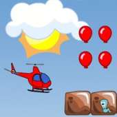 Воздушные шарики и вертолет